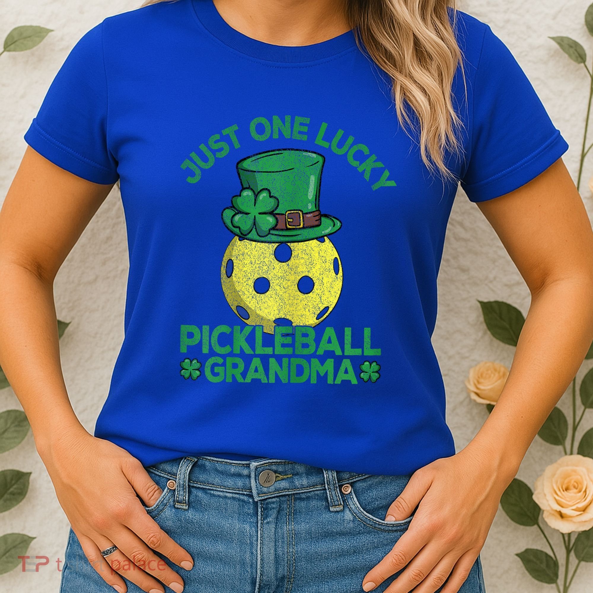 Just One Lucky Pickleball Grandma St Patricks Day Women's T-Shirt