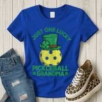 Just One Lucky Pickleball Grandma St Patricks Day Women's T-Shirt thumb 3