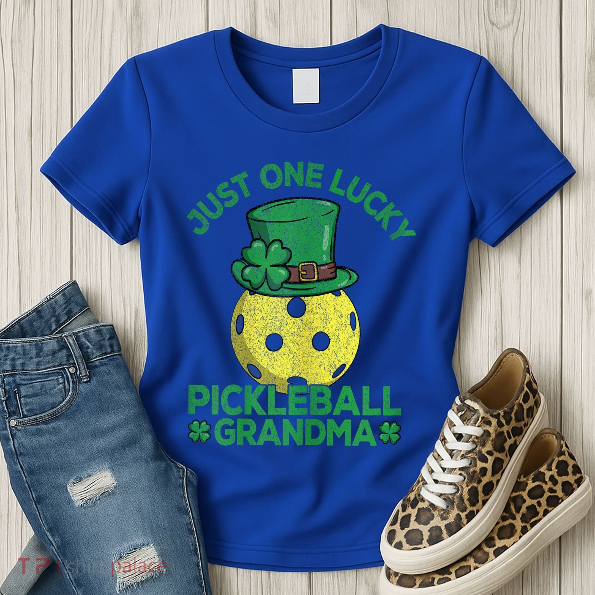 Just One Lucky Pickleball Grandma St Patricks Day Women's T-Shirt