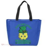 Just One Lucky Pickleball Grandma St Patricks Day Tote Bag thumb 0