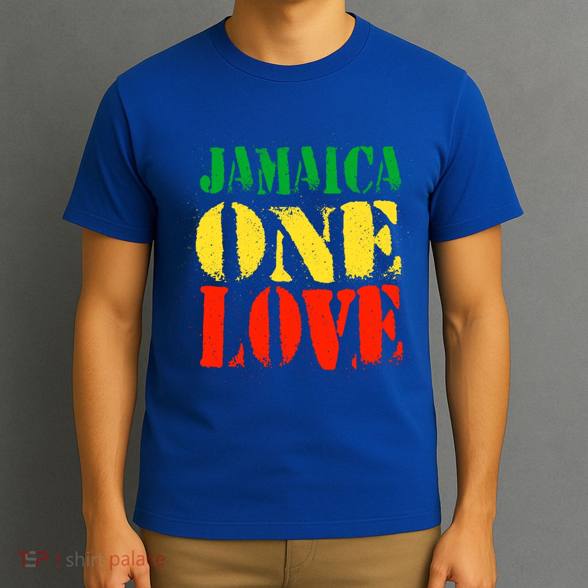 Jamaica One Love Unisex Great Gift Rasta Colors Reggae T-Shirt