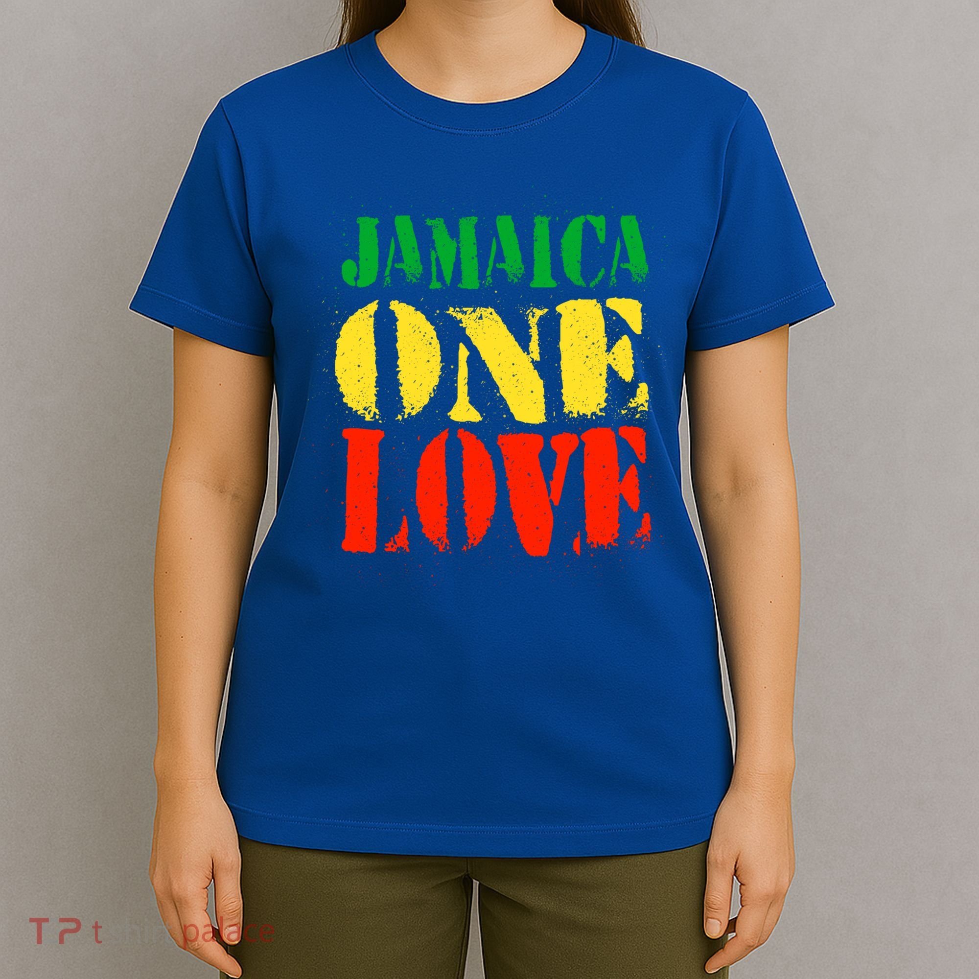 Jamaica One Love Unisex Great Gift Rasta Colors Reggae T-Shirt