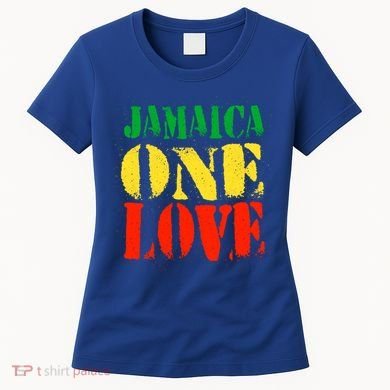 Jamaica One Love Unisex Great Gift Rasta Colors Reggae Women's T-Shirt