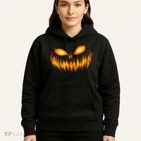 Jack O Lantern Scary Carved Pumpkin Face Halloween Hoodie thumb 5