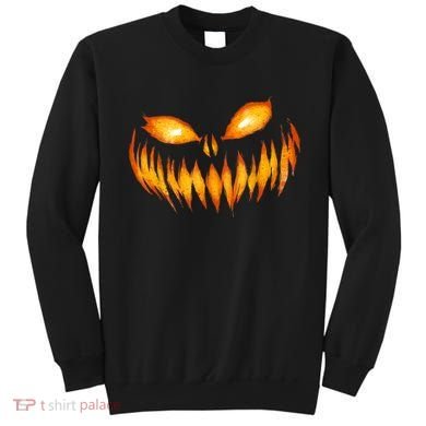 Jack O Lantern Scary Carved Pumpkin Face Halloween Sweatshirt