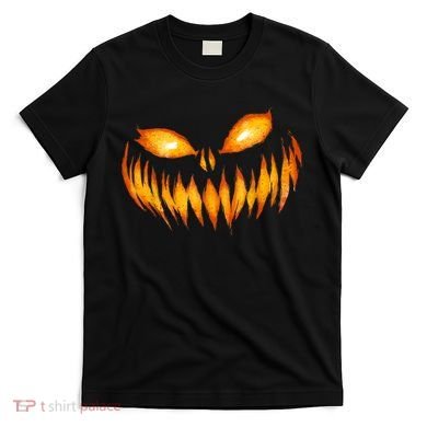Jack O Lantern Scary Carved Pumpkin Face Halloween T-Shirt