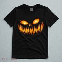 Jack O Lantern Scary Carved Pumpkin Face Halloween T-Shirt thumb 5