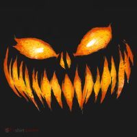 Jack O Lantern Scary Carved Pumpkin Face Halloween Mousepad thumb 1