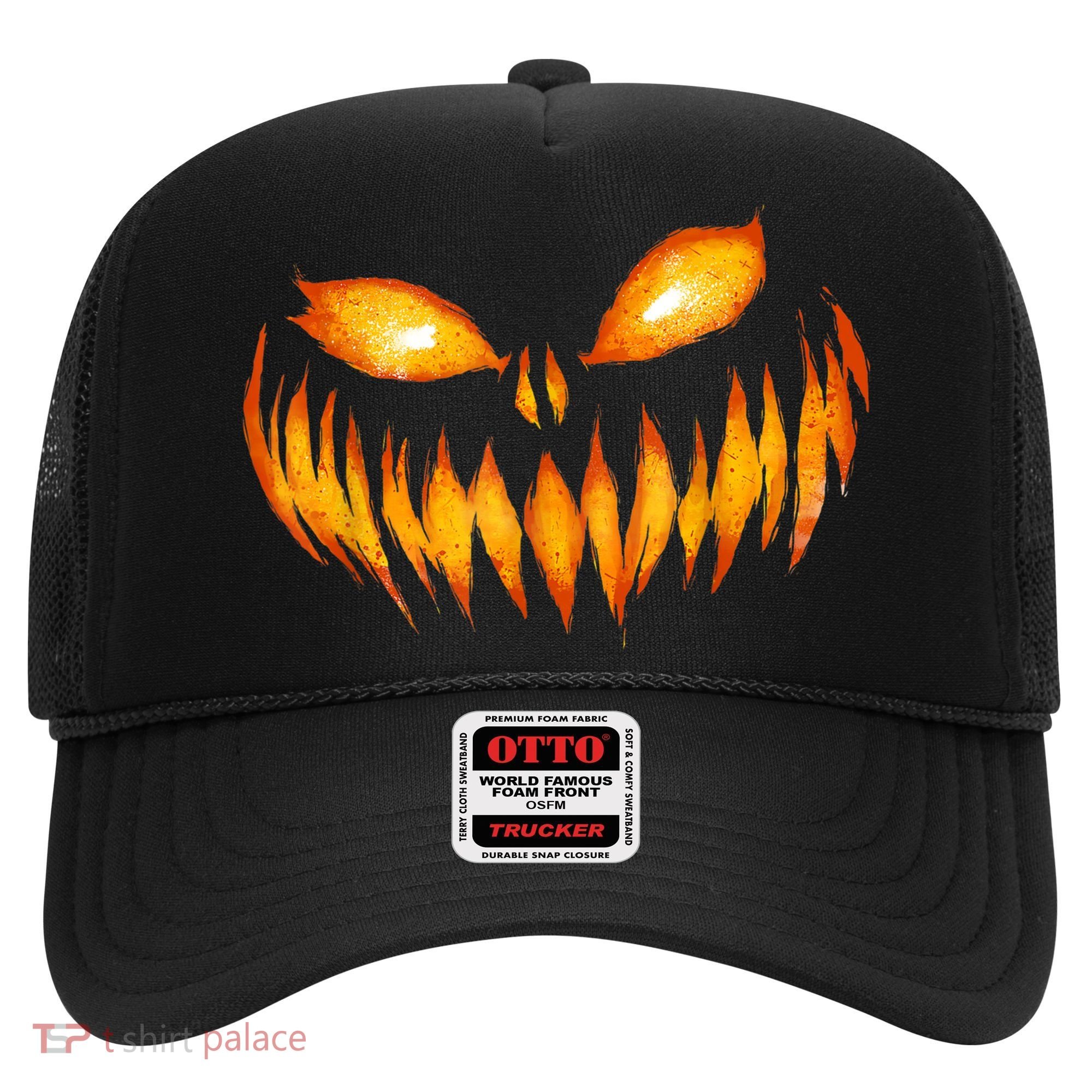 Jack O Lantern Scary Carved Pumpkin Face Halloween Hat