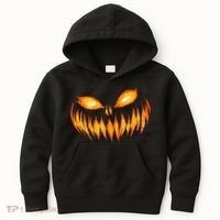 Jack O Lantern Scary Carved Pumpkin Face Halloween Kids Hoodie thumb 0