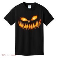 Jack O Lantern Scary Carved Pumpkin Face Halloween Kids T-Shirt thumb 0