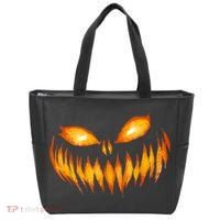 Jack O Lantern Scary Carved Pumpkin Face Halloween Tote Bag thumb 0