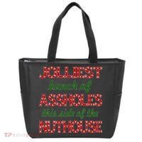 Jolliest Bunch of Assholes On This Side Nuthouse Tote Bag thumb 0