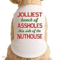 Jolliest Bunch of Assholes On This Side Nuthouse Doggie Tank thumb 0