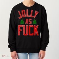 Jolly AF Funny Christmas Women's Sweatshirt thumb 0