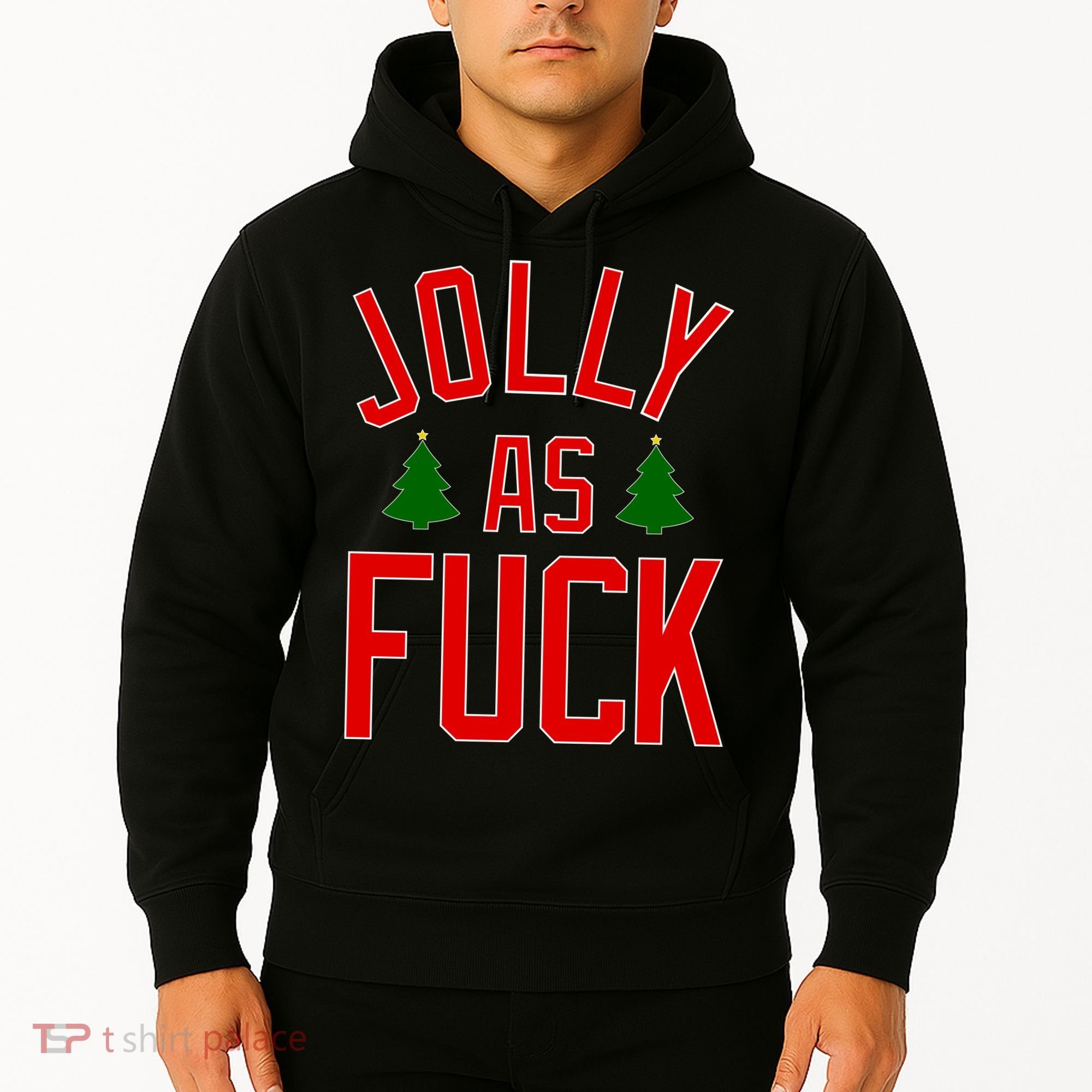 Jolly AF Funny Christmas Hoodie