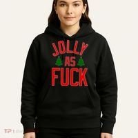 Jolly AF Funny Christmas Hoodie thumb 5