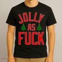 Jolly AF Funny Christmas T-Shirt thumb 3