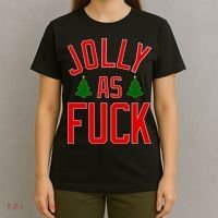 Jolly AF Funny Christmas T-Shirt thumb 4