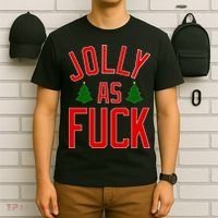 Jolly AF Funny Christmas T-Shirt thumb 6