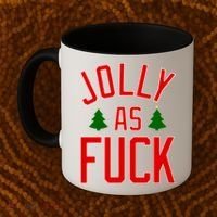 Jolly AF Funny Christmas Coffee Mug thumb 2