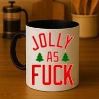 Jolly AF Funny Christmas Coffee Mug thumb 4