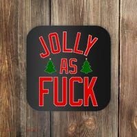 Jolly AF Funny Christmas Coaster thumb 0