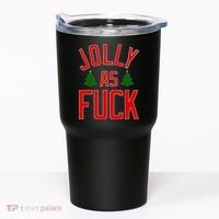Jolly AF Funny Christmas Tumbler thumb 0