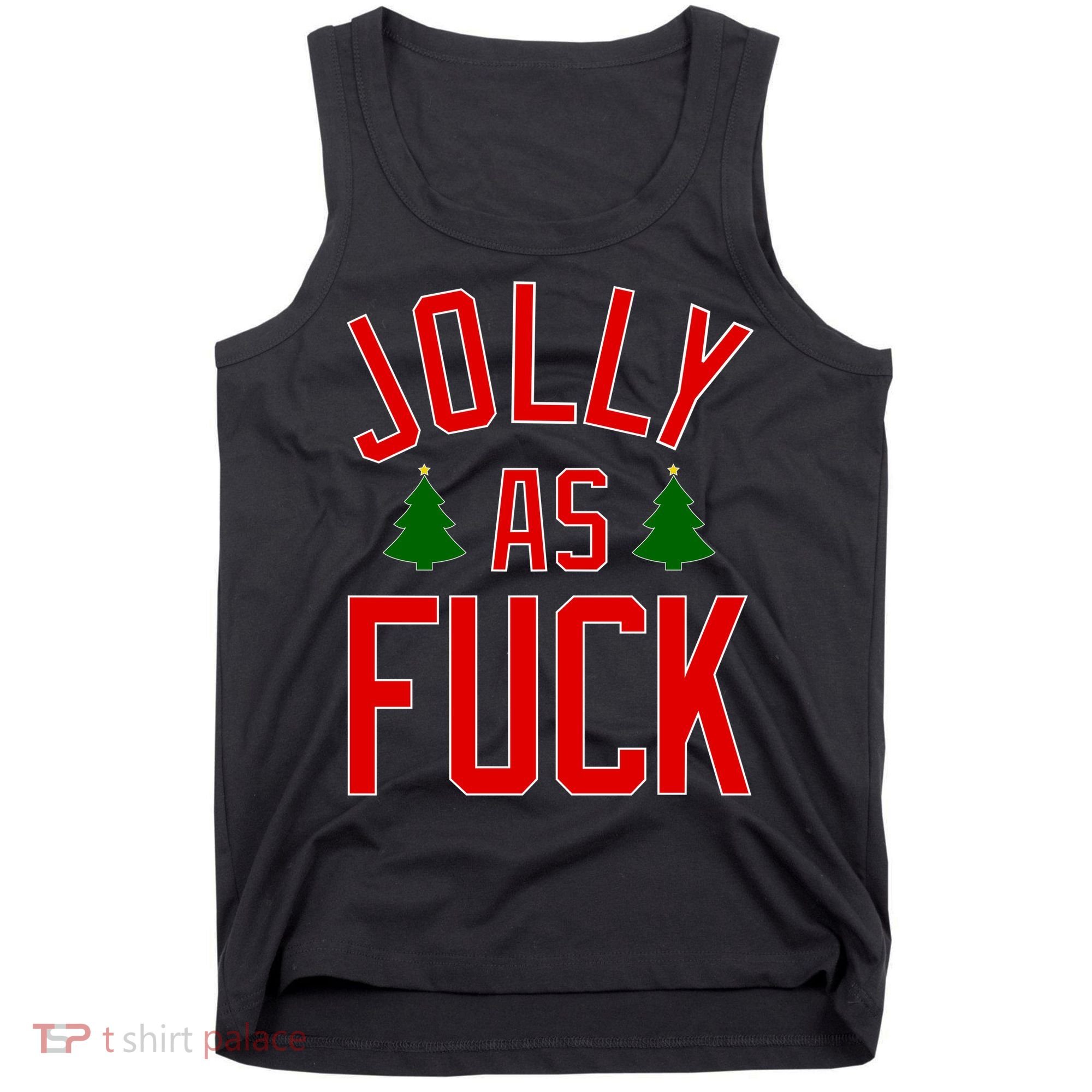 Jolly AF Funny Christmas Tank Top