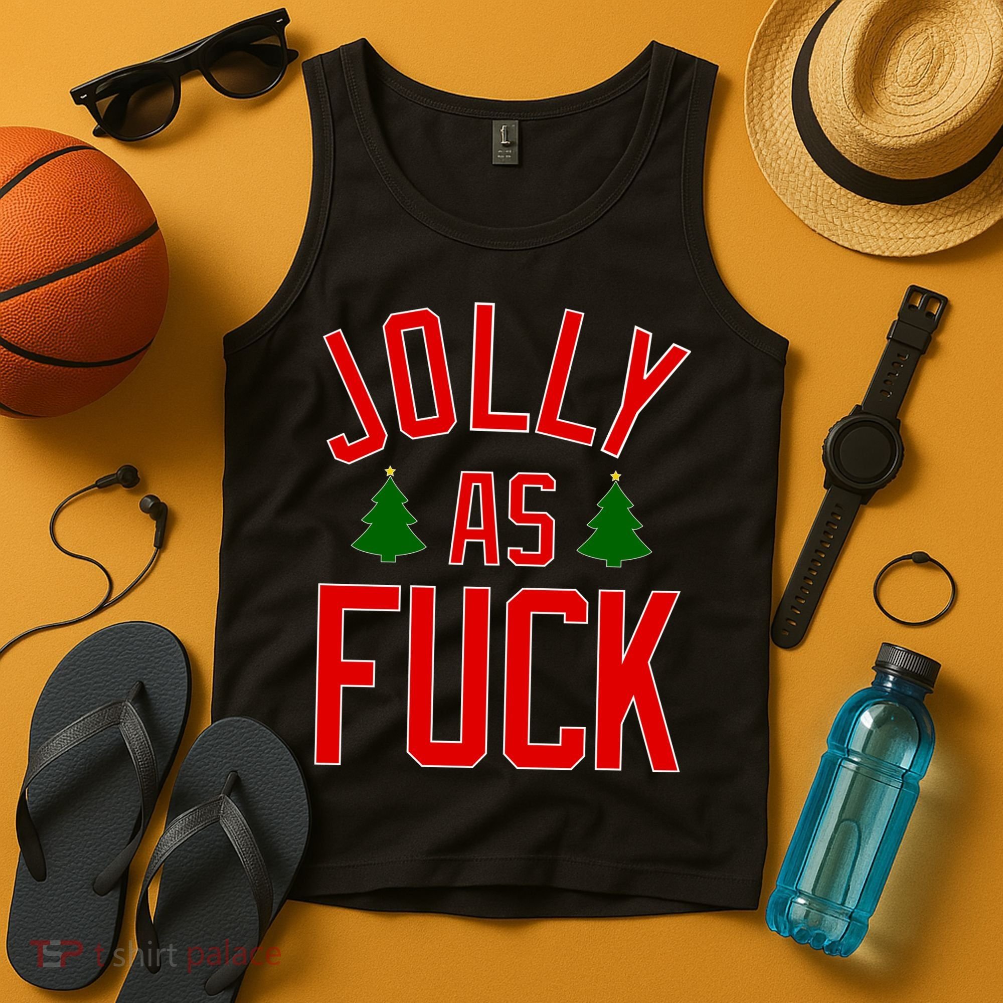 Jolly AF Funny Christmas Tank Top