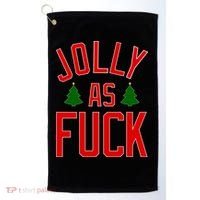 Jolly AF Funny Christmas Golf Towel thumb 0