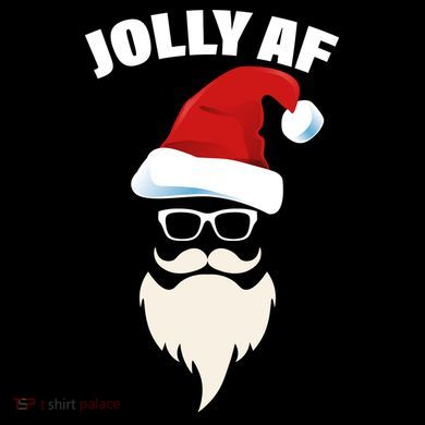 Jolly Af Hipster Santa Stripe Pom Pom Beanie