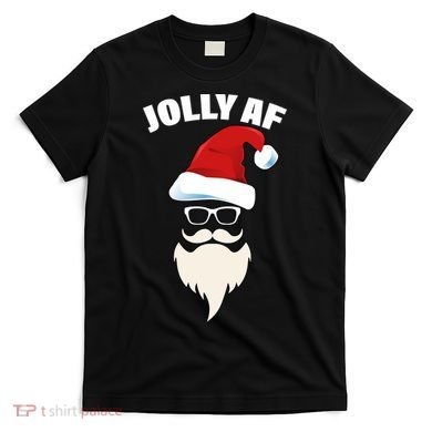 Jolly Af Hipster Santa T-Shirt
