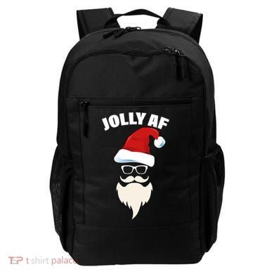 Jolly Af Hipster Santa Backpack