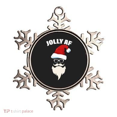 Jolly Af Hipster Santa Ornament
