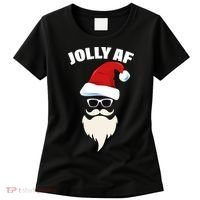 Jolly Af Hipster Santa Women's T-Shirt thumb 0
