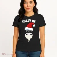 Jolly Af Hipster Santa Women's T-Shirt thumb 4