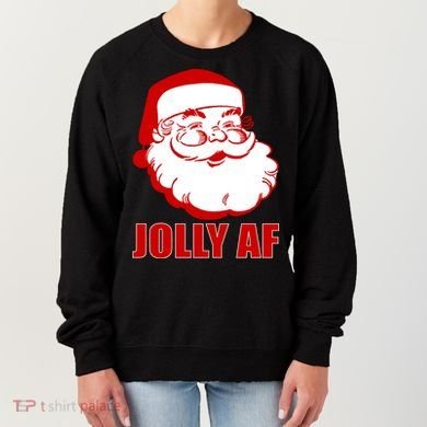 Jolly AF Santa Christmas Women's Sweatshirt