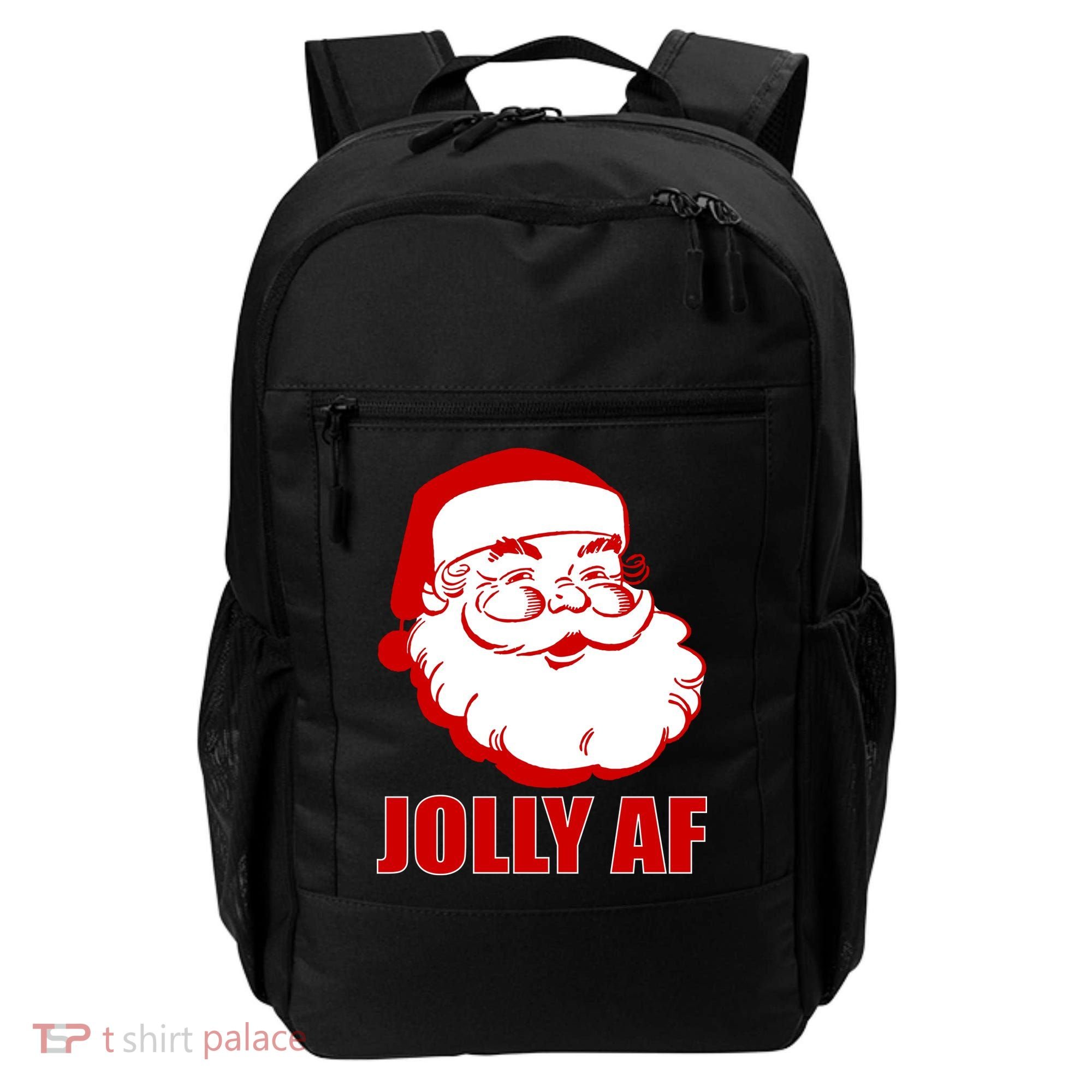 Jolly AF Santa Christmas Backpack