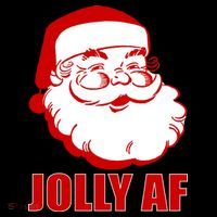 Jolly AF Santa Christmas Coaster thumb 2