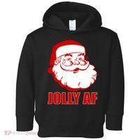 Jolly AF Santa Christmas Toddler Hoodie thumb 0