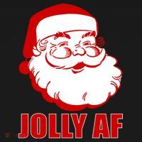 Jolly AF Santa Christmas Tote Bag thumb 4