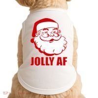 Jolly AF Santa Christmas Doggie Tank thumb 0