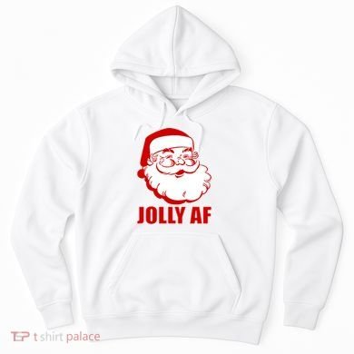 Jolly AF Santa Christmas Hoodie
