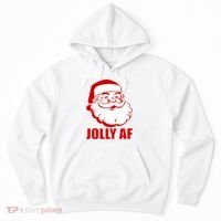 Jolly AF Santa Christmas Hoodie thumb 0