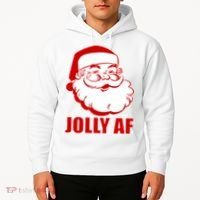 Jolly AF Santa Christmas Hoodie thumb 2