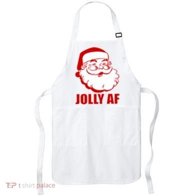Jolly AF Santa Christmas Apron