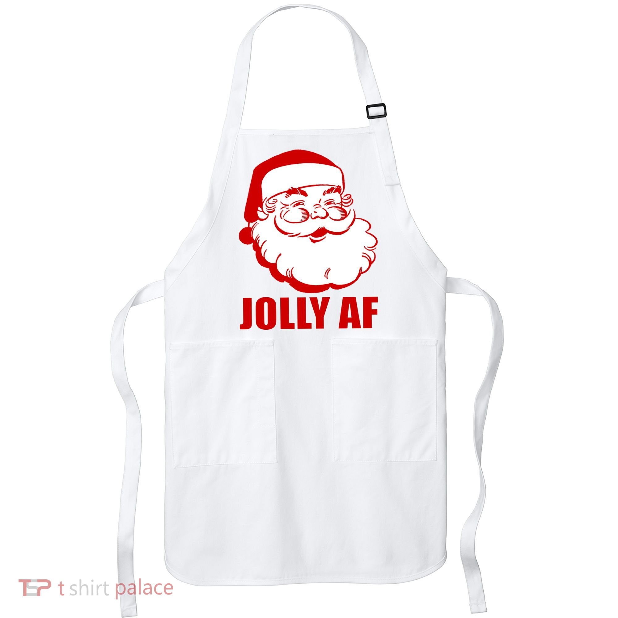 Jolly AF Santa Christmas Apron