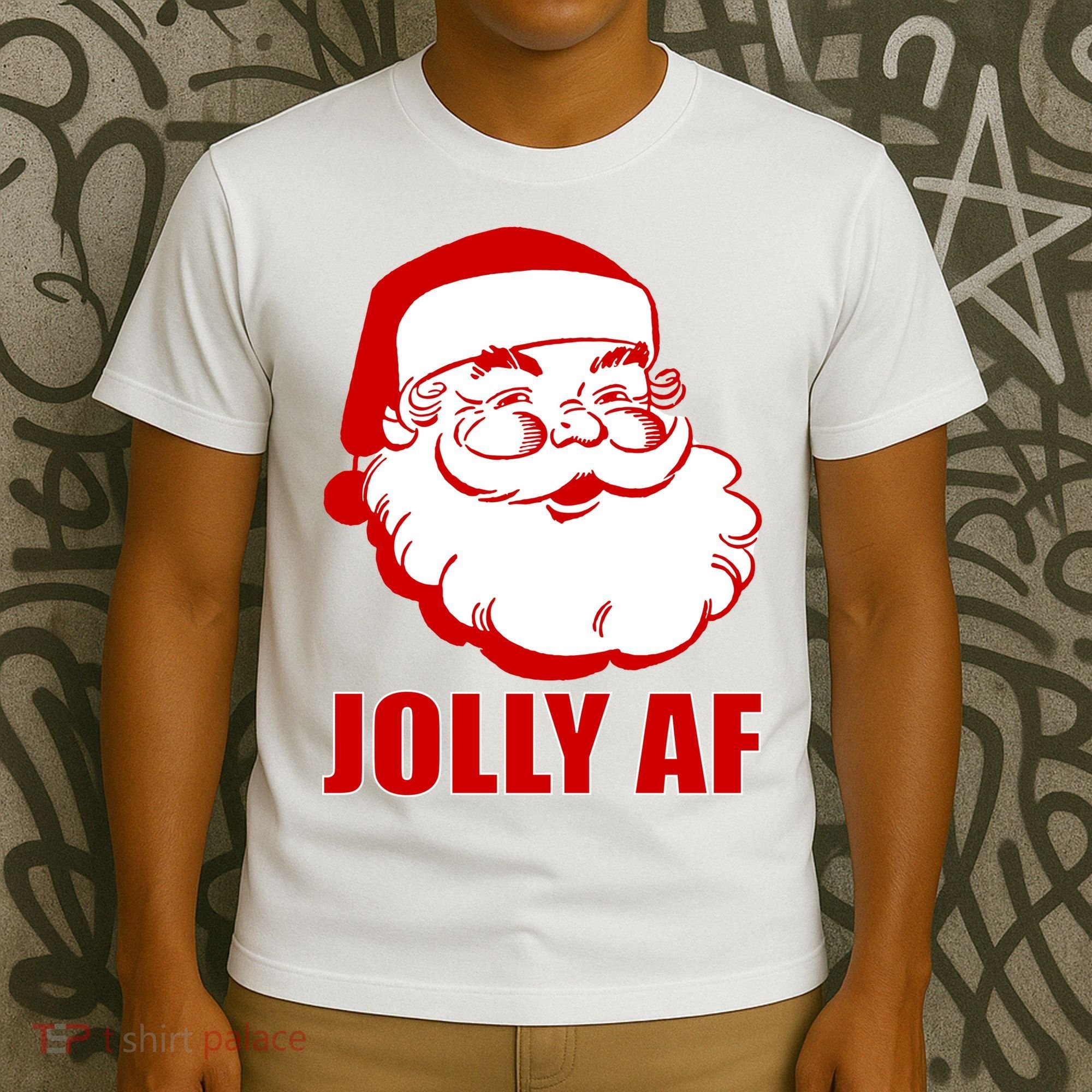 Jolly AF Santa Christmas T-Shirt