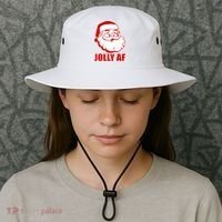 Jolly AF Santa Christmas Bucket Hat thumb 3